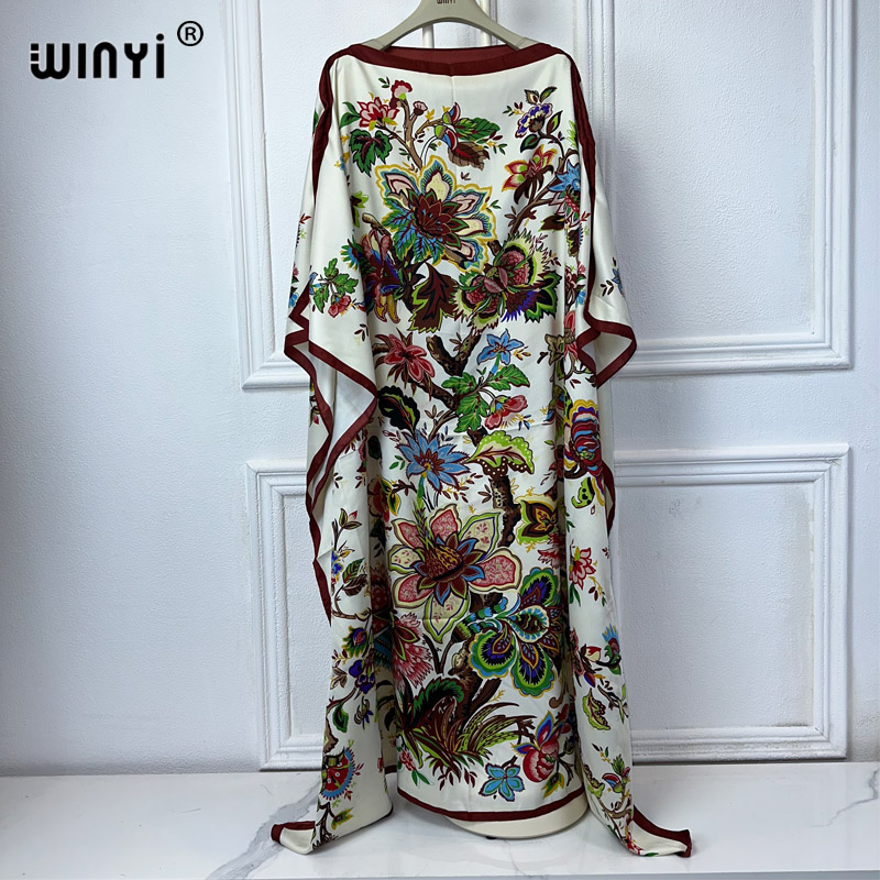 Boho Summer Beach Maxi Dress - WINYI Abito Africano di Alta Qualità