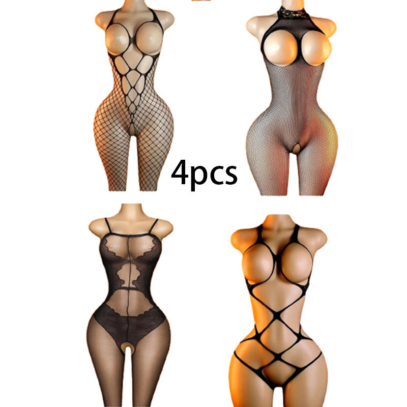 Lingerie - Set da 4 pezzi: Body intimo