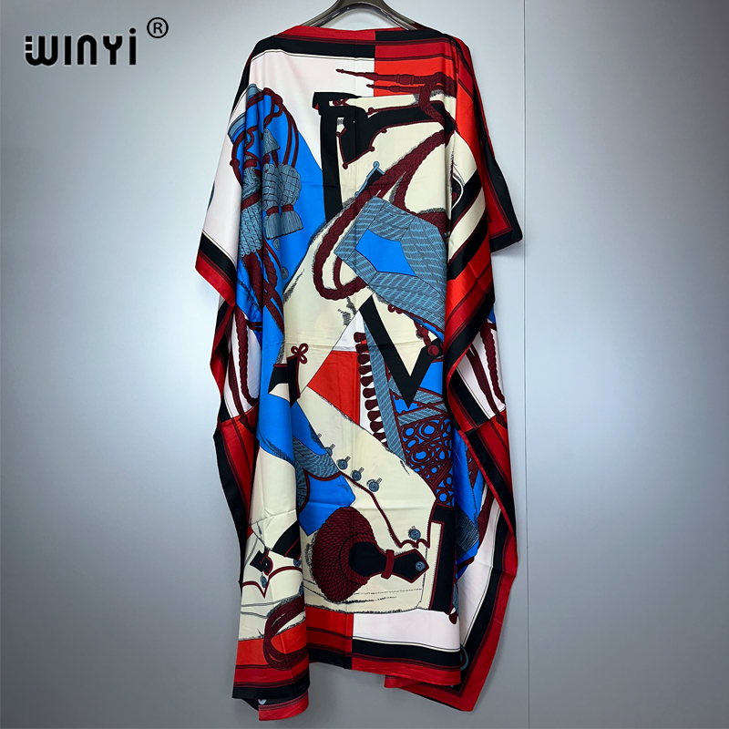 Boho Summer Beach Maxi Dress - WINYI caftano estivo Donne africane Boho