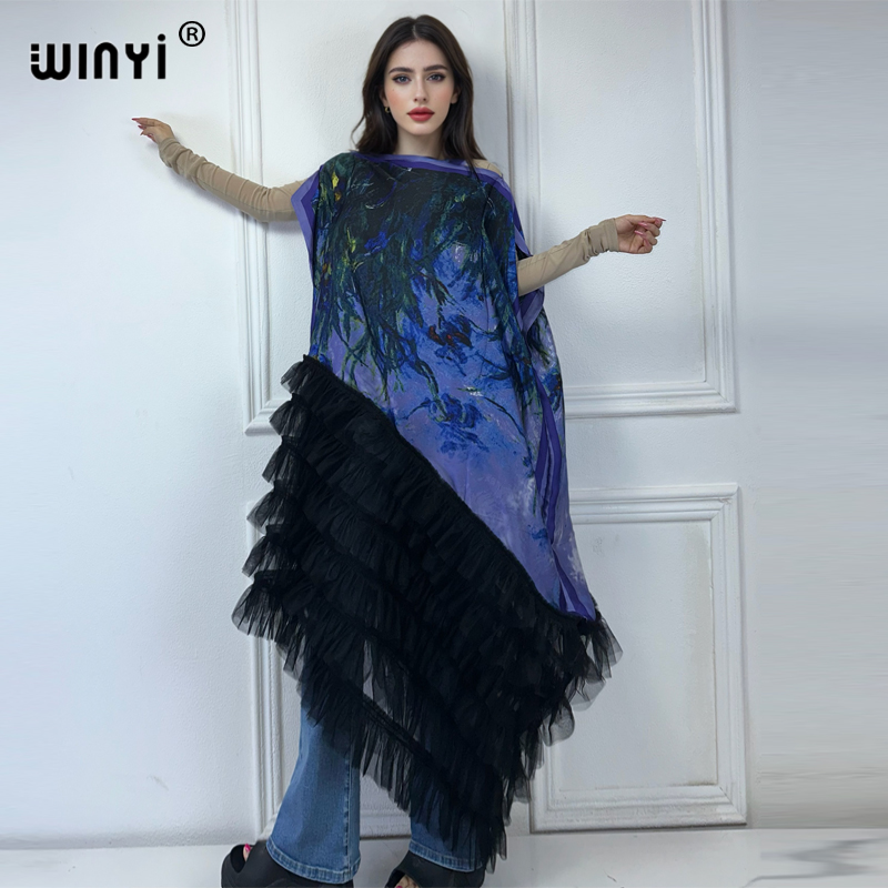 Boho Summer Beach Maxi Dress - WINYI Africa Clothing Abito Maxi Kaftan