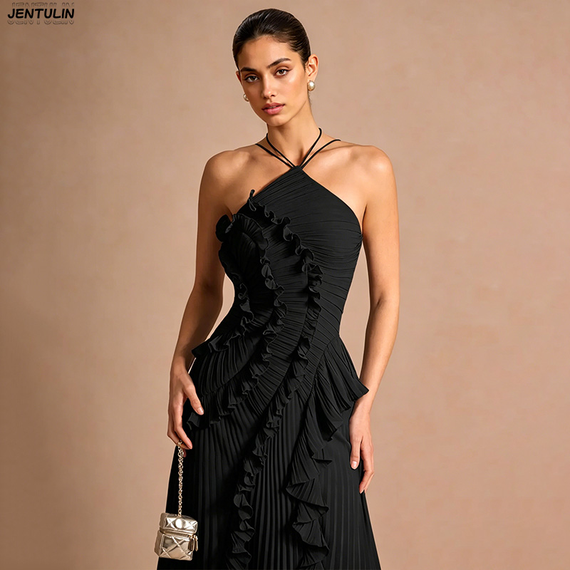 Elegante Abito da Sera Lungo i - Y2K Backless Halter Mini Dress recensione e prezzo