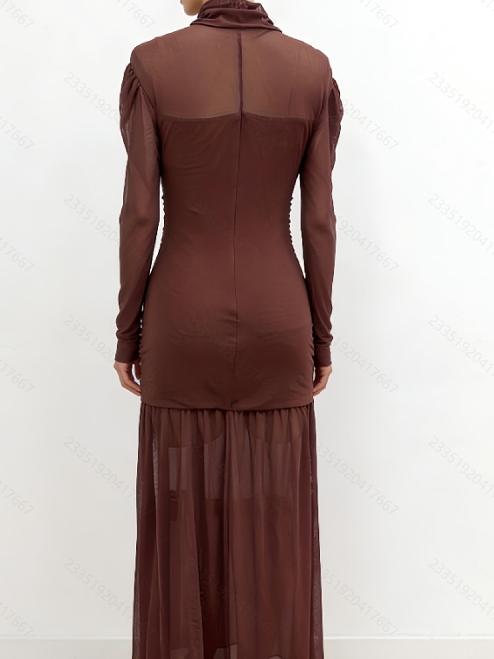 Elegante Abito Aderente Traspa - Sexy Mesh Sheer Bodycon Dress recensione e prezzo