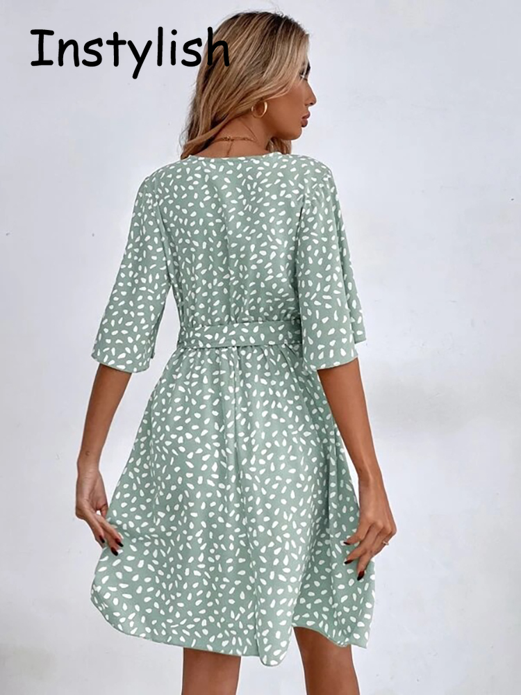 Mini abito Casual con stampa A - French Vintage Floral Midi Dress recensione e prezzo