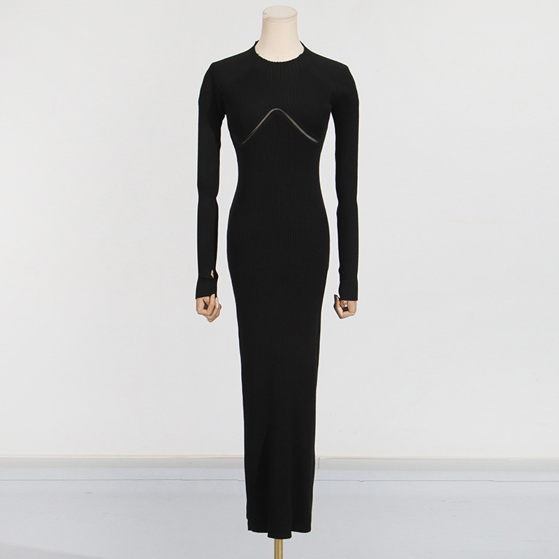 Abito midi da donna Onecozyday - Bodycon Long Sleeve Ribbed Dress recensione e prezzo