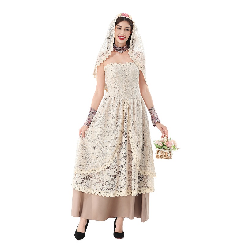 Abito lungo vintage in pizzo p - Dresses recensione e prezzo