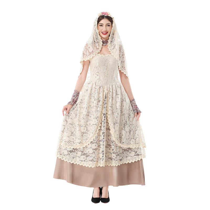 Abito lungo vintage in pizzo p - Dresses recensione e prezzo