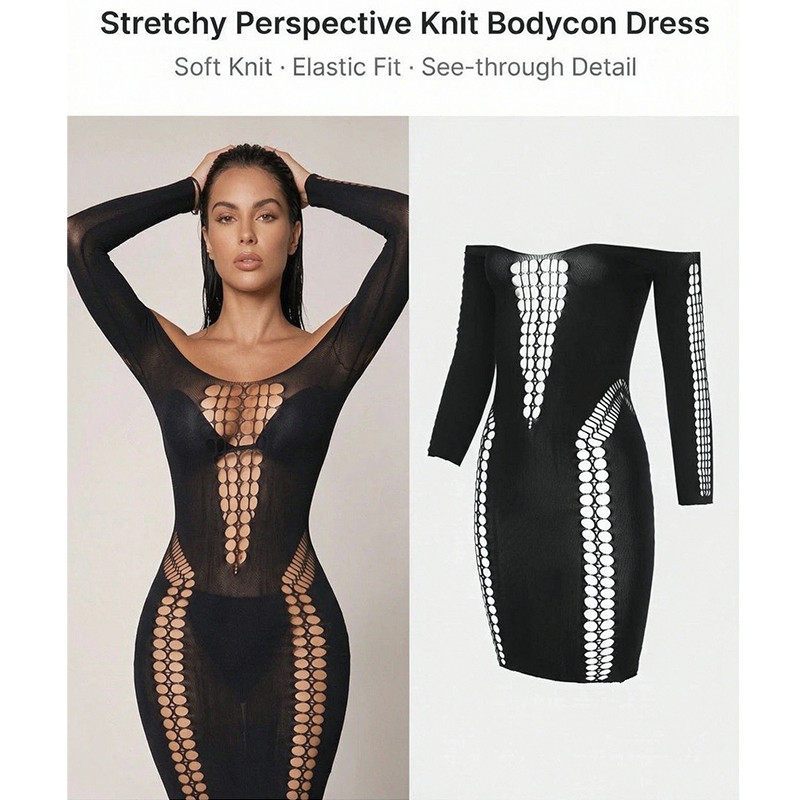 Copricostume da Spiaggia a Man - Sexy Mesh Sheer Bodycon Dress recensione e prezzo