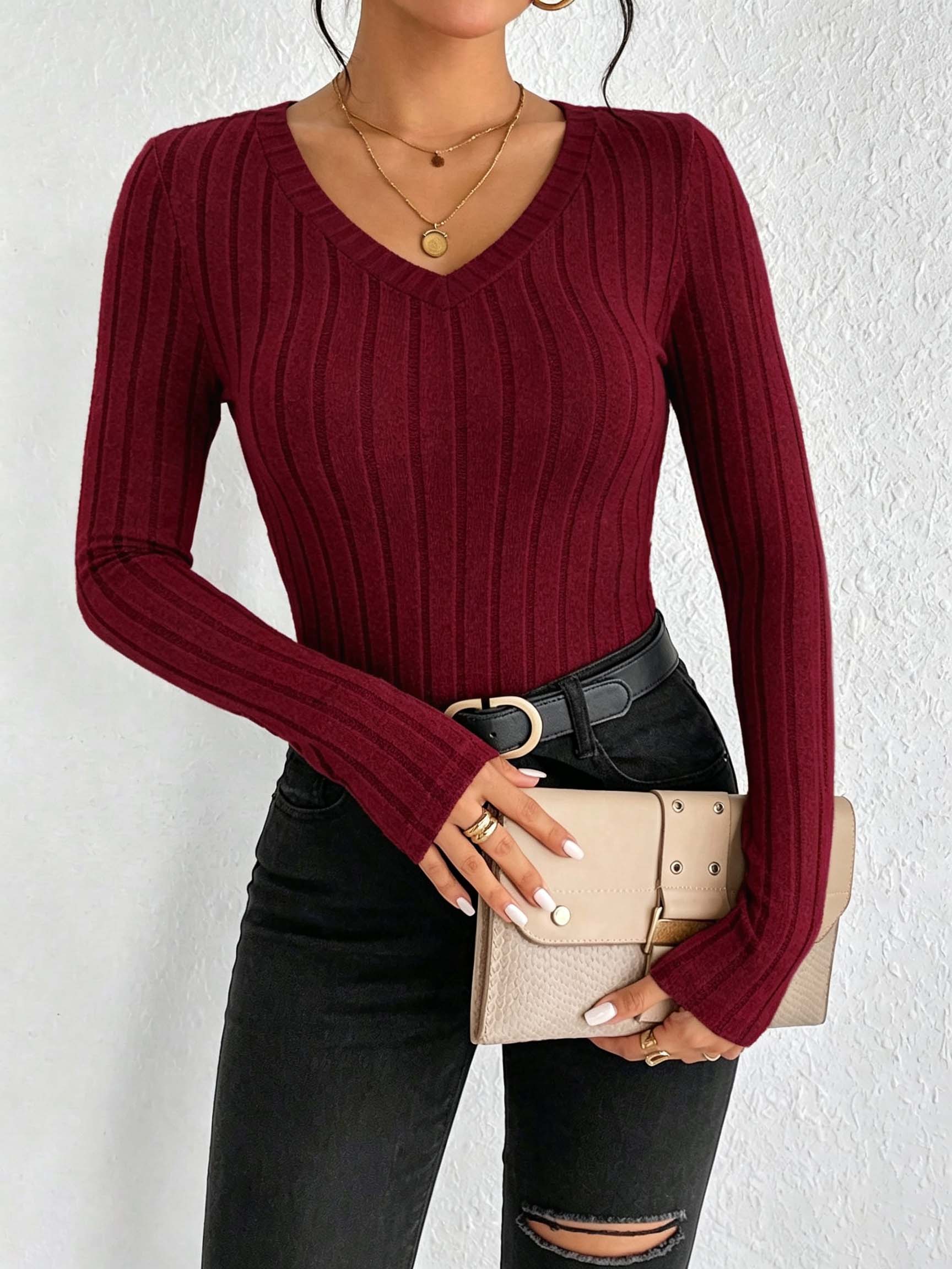 Top da donna a maglia a coste  - Blouses recensione e prezzo