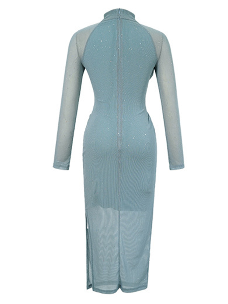 Abito da ballo Sexy francese p - Sexy Mesh Sheer Bodycon Dress recensione e prezzo
