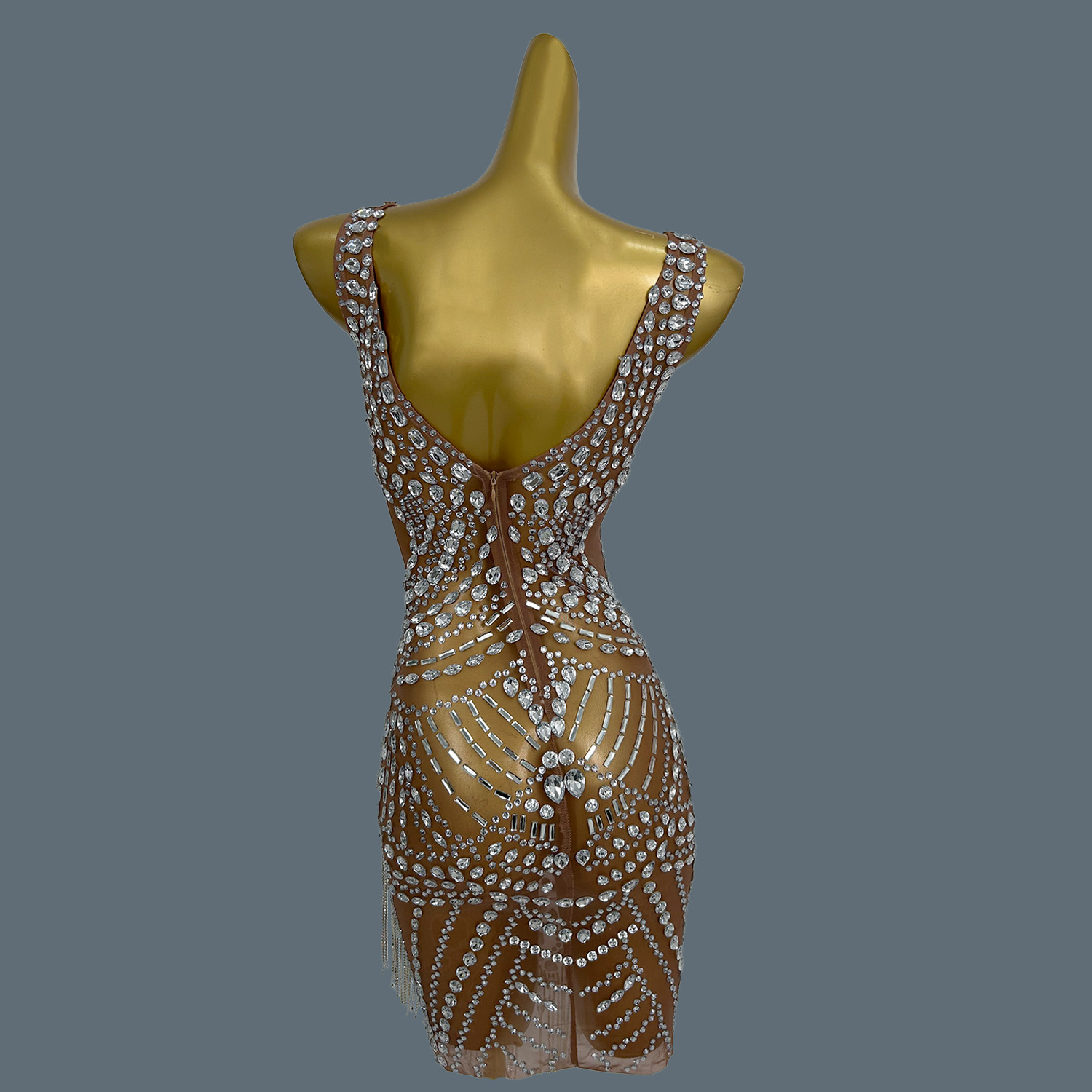 Abiti da Sera Sexy per Donne,  - Sparkly Rhinestone Club Party Dress recensione e prezzo