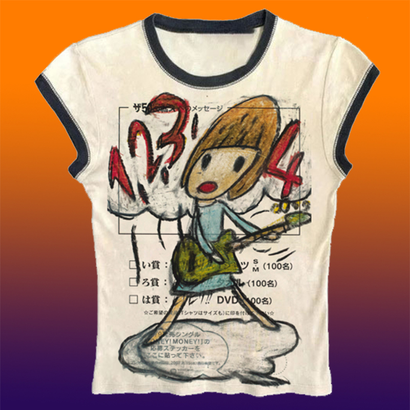 Y2K Abbigliamento popolare cor - Y2K Graphic Baby Tee Crop recensione e prezzo