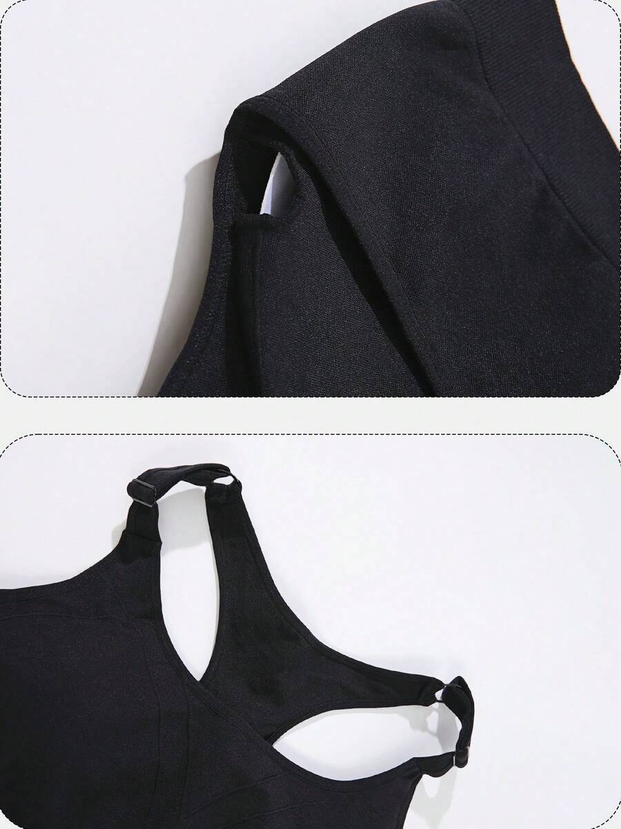1 Pezzo Top Sportivo Nero Senz - Seamless Ribbed Workout Tank Top recensione e prezzo