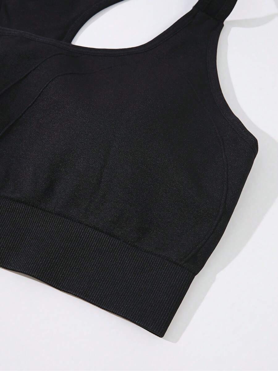 1 Pezzo Top Sportivo Nero Senz - Seamless Ribbed Workout Tank Top recensione e prezzo