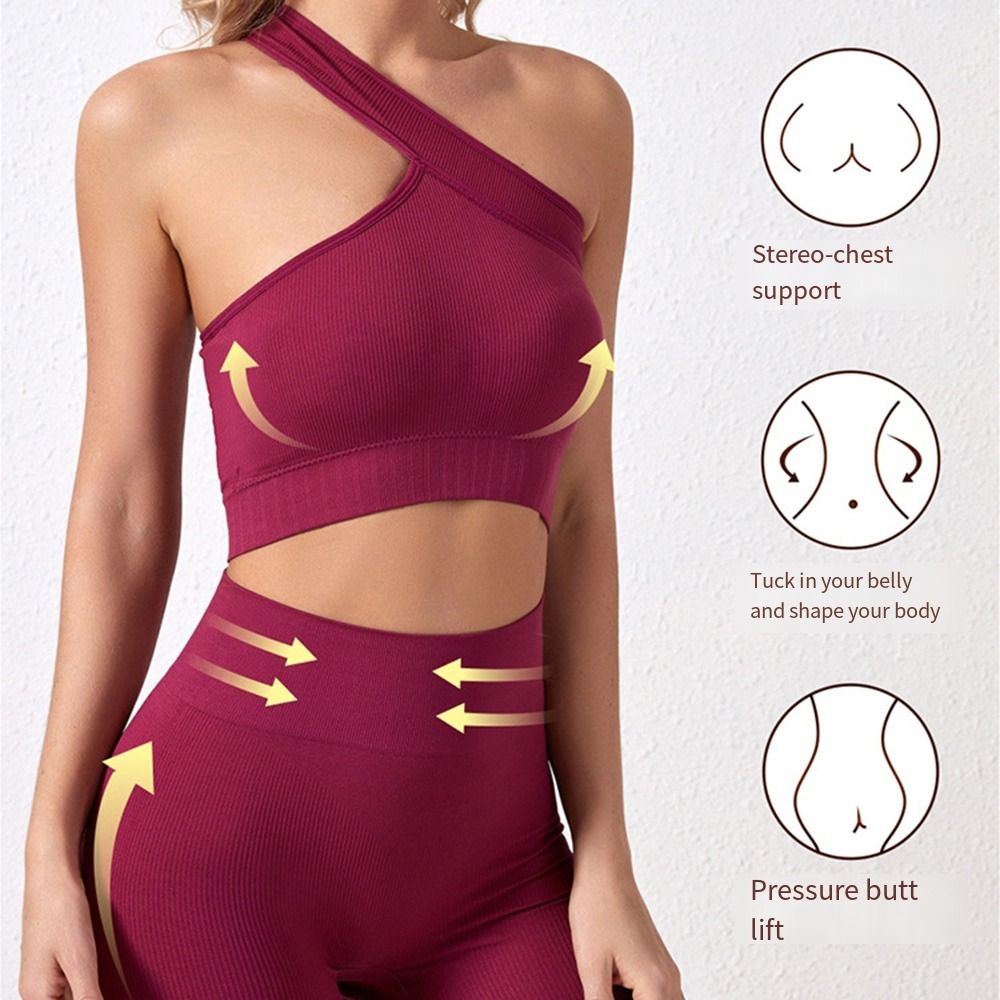 Set da allenamento da donna se - Seamless Ribbed Workout Tank Top recensione e prezzo