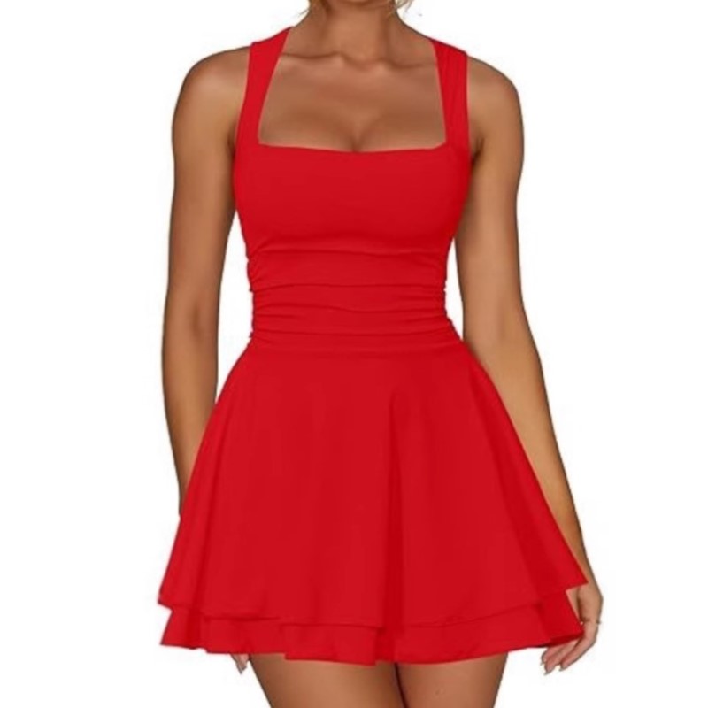 Abiti da donna mini da cerimon - Y2K Backless Halter Mini Dress recensione e prezzo