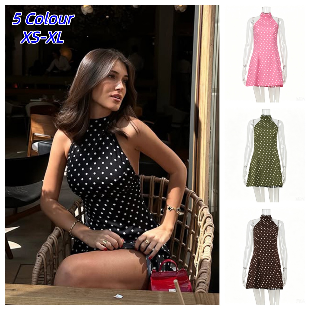 Abito Y2K sexy retrò con stamp - Y2K Backless Halter Mini Dress recensione e prezzo