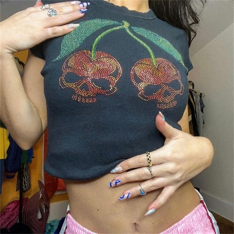 Estetica Punk Slim Emo Ragazze - Y2K Graphic Baby Tee Crop recensione e prezzo