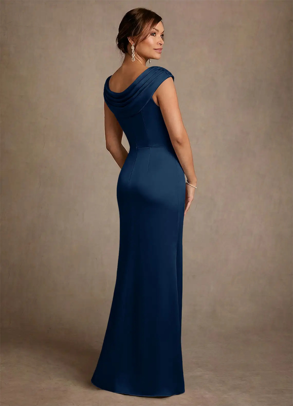 Abito da madre della sposa ele - Elegant Satin Evening Gown Split recensione e prezzo