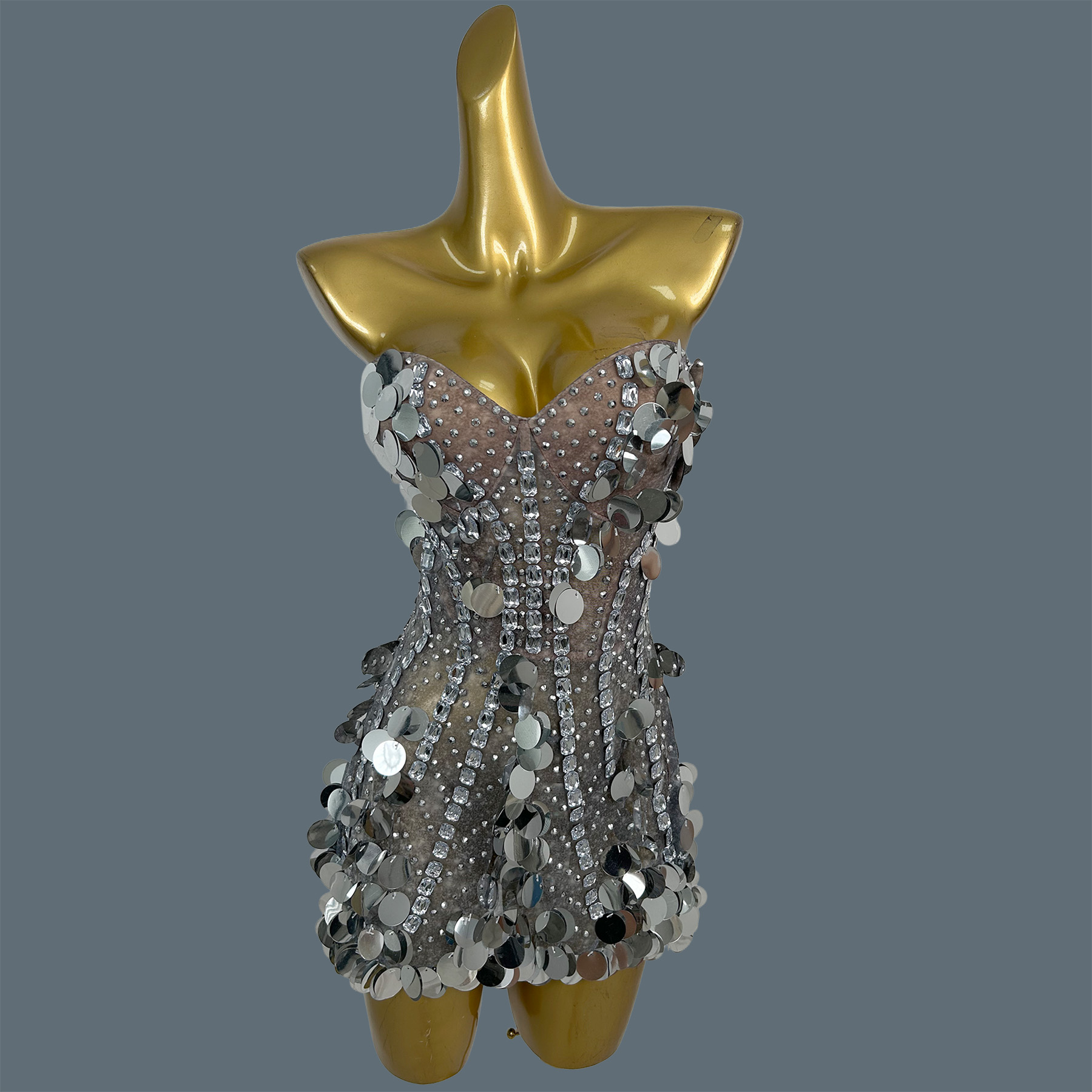 Abito Mini da Donna Senza Spal - Sparkly Rhinestone Club Party Dress recensione e prezzo