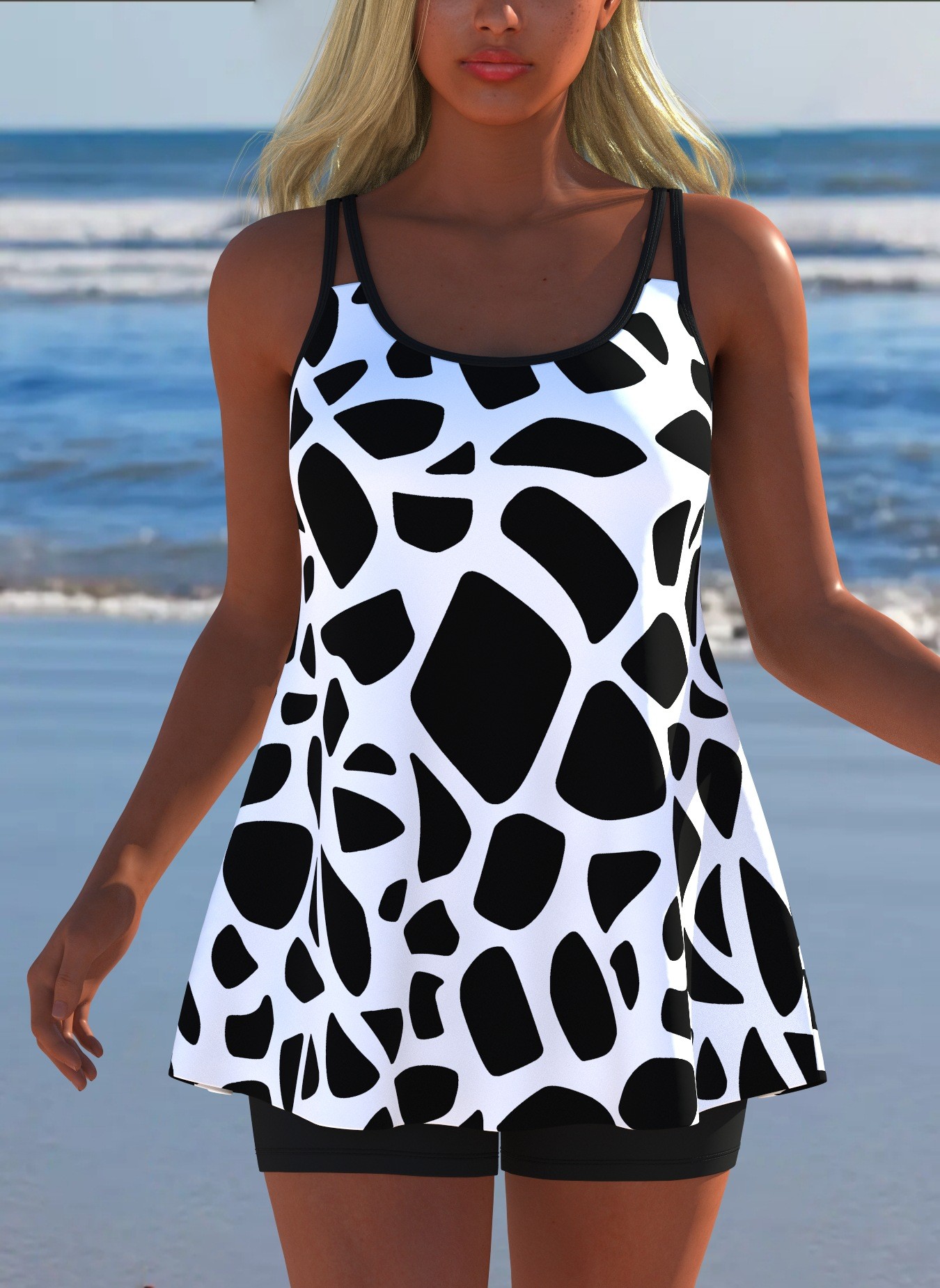 Top Tankini Nero e Bianco Stam - Tops recensione e prezzo