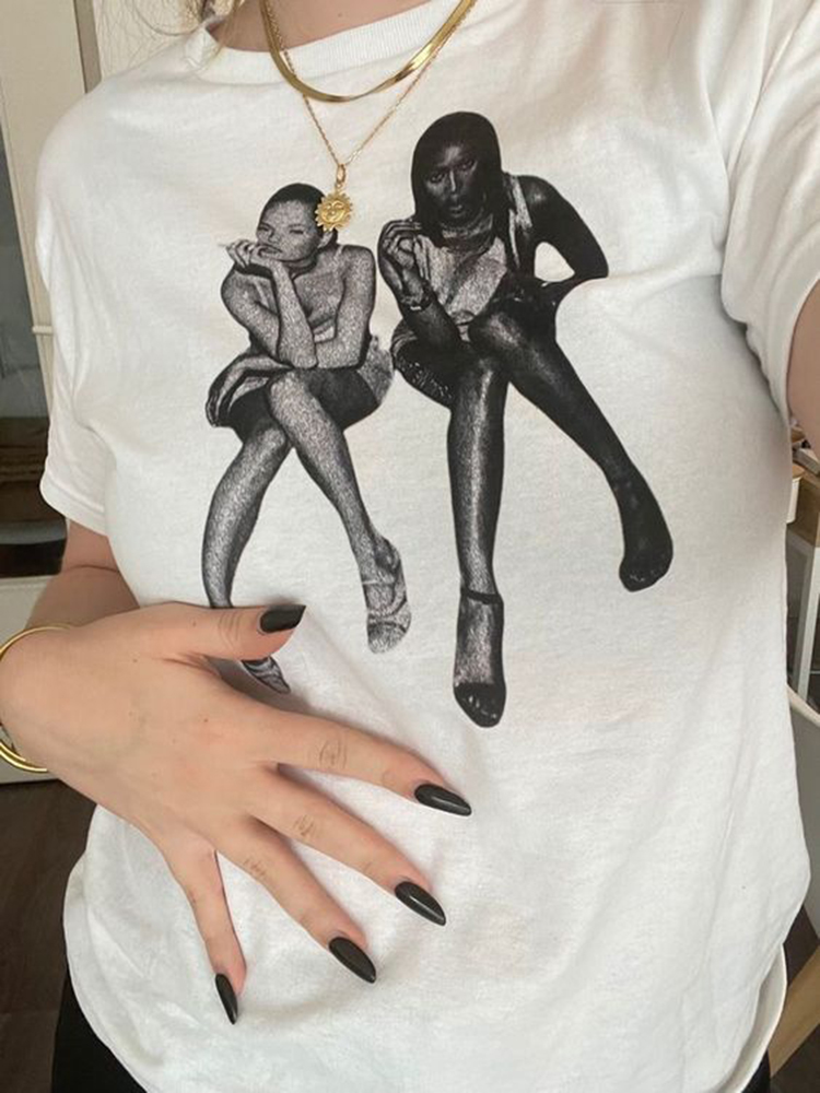 Estetica estate Baby Tee Stree - Y2K Graphic Baby Tee Crop recensione e prezzo