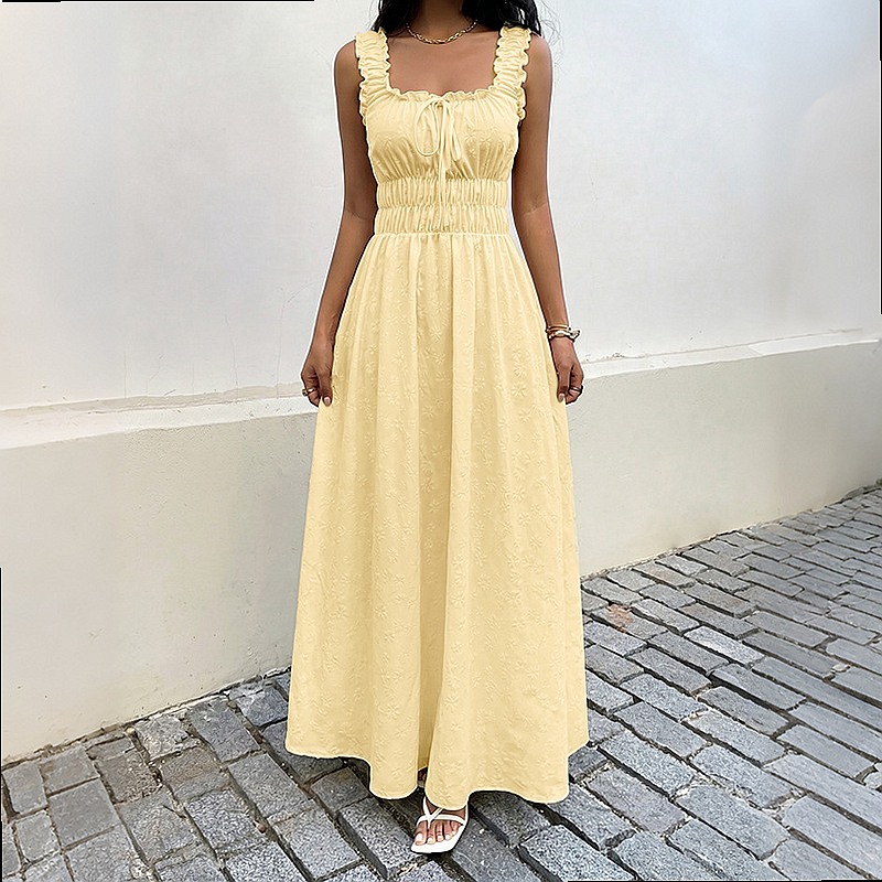 Abito estivo senza maniche con - Boho Summer Beach Maxi Dress recensione e prezzo