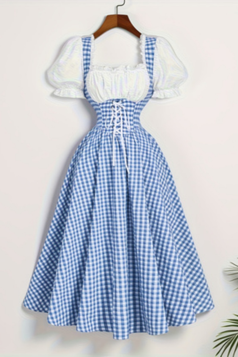 Abito da donna alla moda con c - French Vintage Floral Midi Dress recensione e prezzo