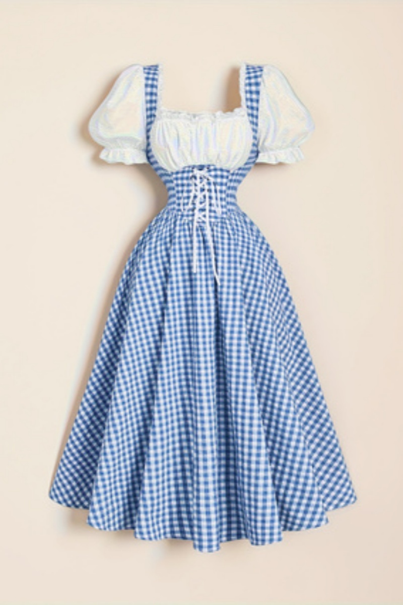 Abito da donna alla moda con c - French Vintage Floral Midi Dress recensione e prezzo