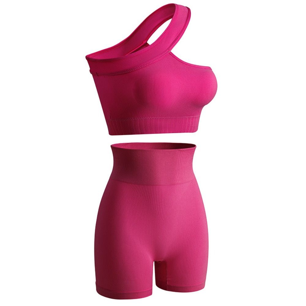 Set da 2 Pezzi Casual Senza Cu - Seamless Ribbed Workout Tank Top recensione e prezzo